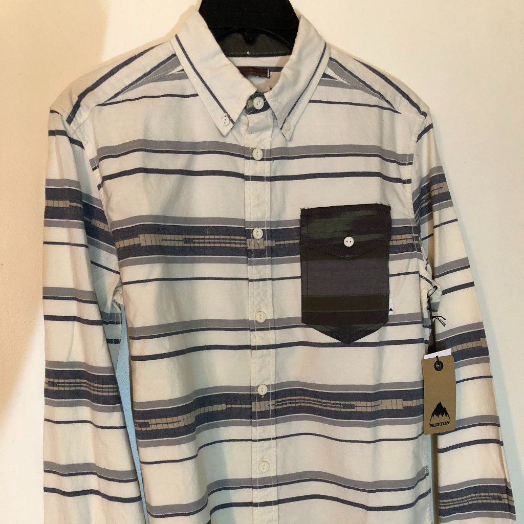 Burton Oxford Cotton Long Sleeve Brand New